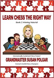 Learn Chess the Right Way: Book 2: Winning Material Book Cover Graphic
