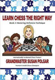 Learn Chess The Right Way Book 3: Mastering Defensive Technique Book Cover Graphic