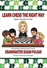 Learn Chess the Right Way Book 4: Sacrifice to Win! Book Cover Graphic